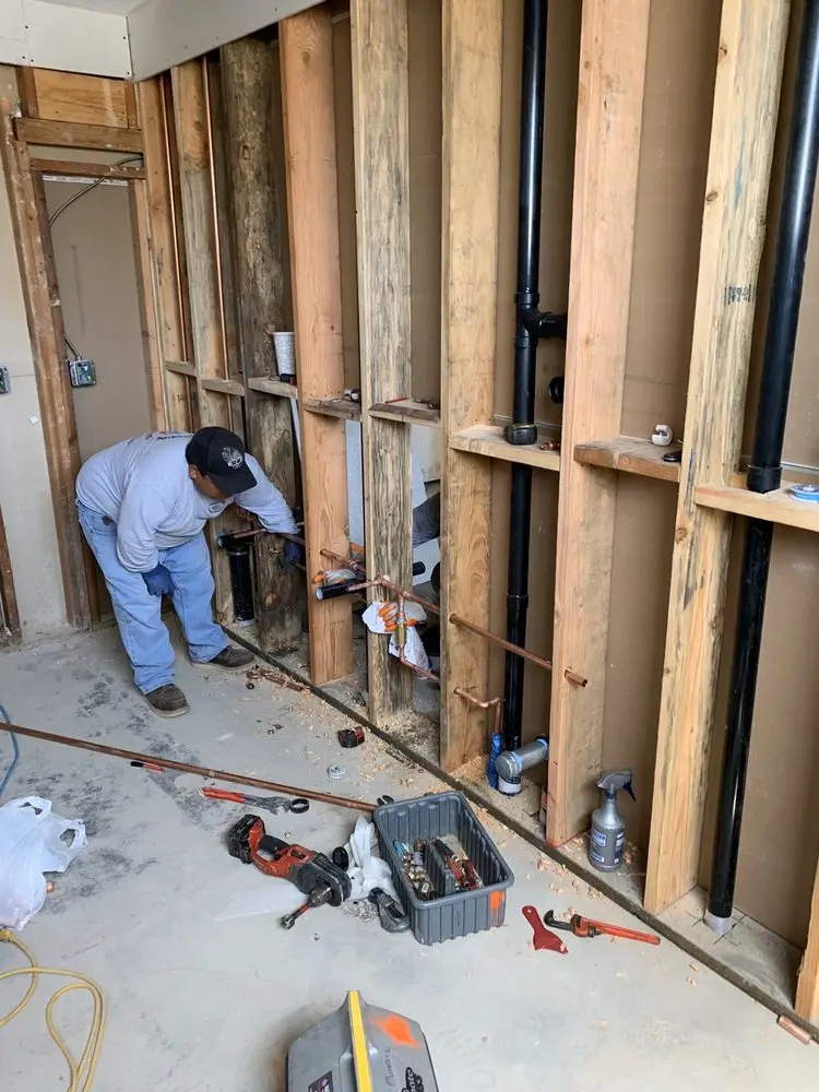 Commercial rough-in plumbing for Gas Line Repair in Lockport